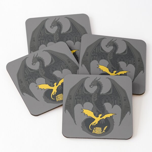 Item preview, Dragon Book Hoarder Dark Academia Fantasy Library designed and sold by auxincaftan0o.