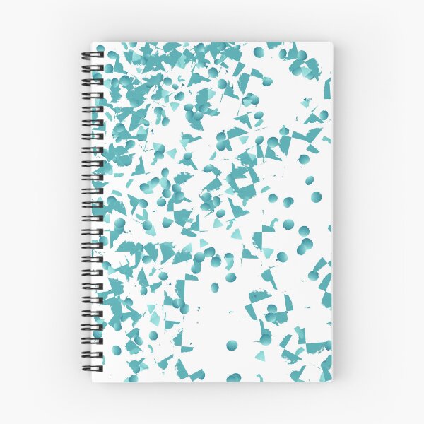 Item preview, Teal Geometric Abstract Confetti on White designed and sold by Chunac.