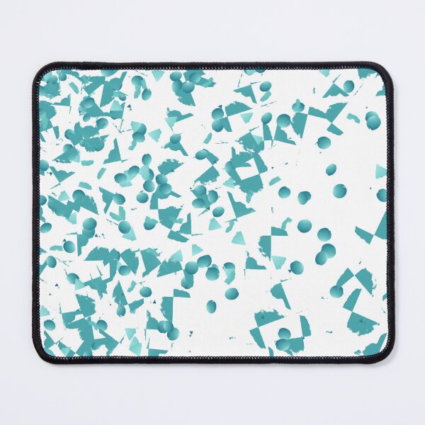 Item preview, Teal Geometric Abstract Confetti on White designed and sold by Chunac.