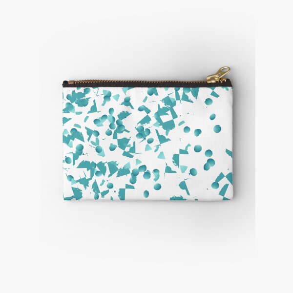 Item preview, Teal Geometric Abstract Confetti on White designed and sold by Chunac.