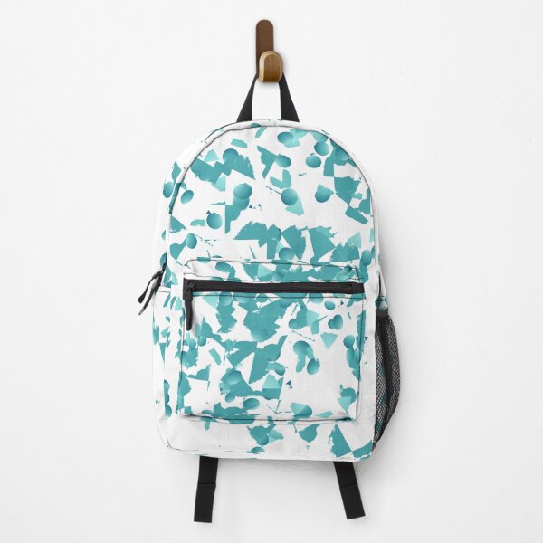 Item preview, Teal Geometric Abstract Confetti on White designed and sold by Chunac.