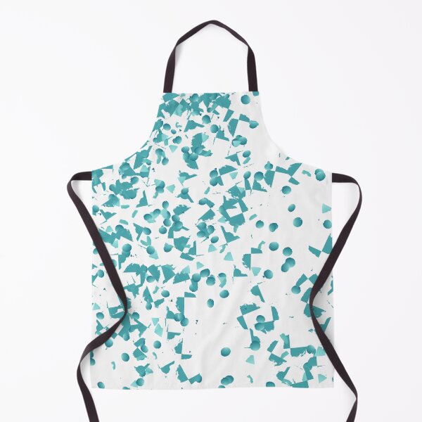 Item preview, Teal Geometric Abstract Confetti on White designed and sold by Chunac.