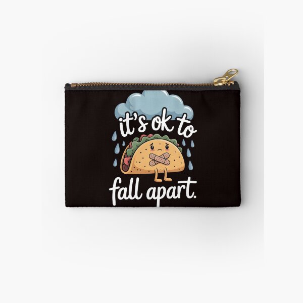 Item preview, It's Ok to Fall Apart Taco – Cute Depression Awareness Taco Art designed and sold by Redgiant87x.