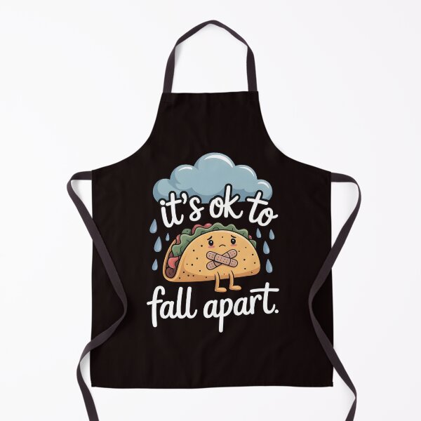 Item preview, It's Ok to Fall Apart Taco – Cute Depression Awareness Taco Art designed and sold by Redgiant87x.