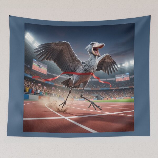 Item preview, Shoebill Crane Wins the Day designed and sold by Tridentulus.