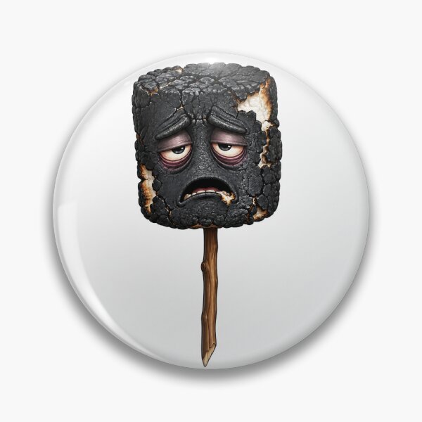 Item preview, Sad Burnt Marshmallow on a Stick designed and sold by jgvisualarts.