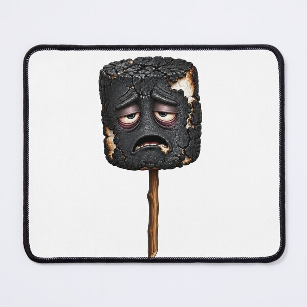 Item preview, Sad Burnt Marshmallow on a Stick designed and sold by jgvisualarts.