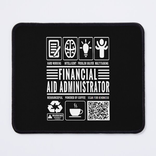 Item preview, Funny Financial Aid Administrator Job Description Icons QR Code designed and sold by MerchMaxxing.