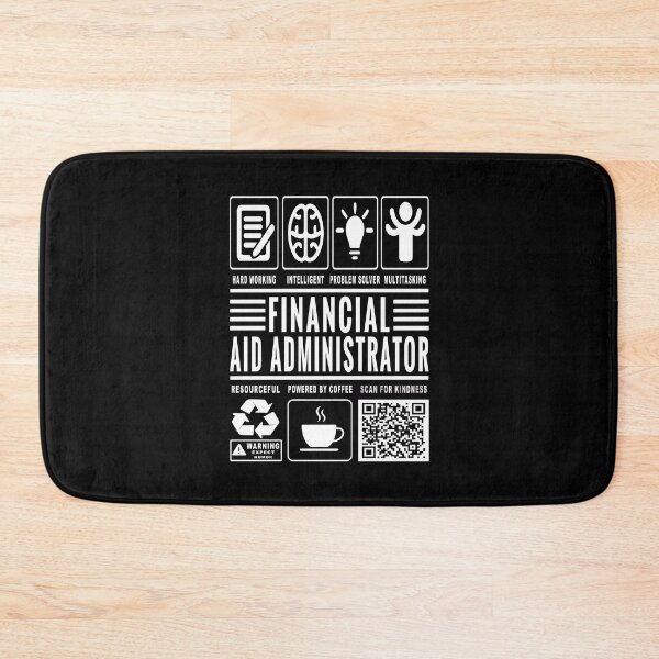 Item preview, Funny Financial Aid Administrator Job Description Icons QR Code designed and sold by MerchMaxxing.