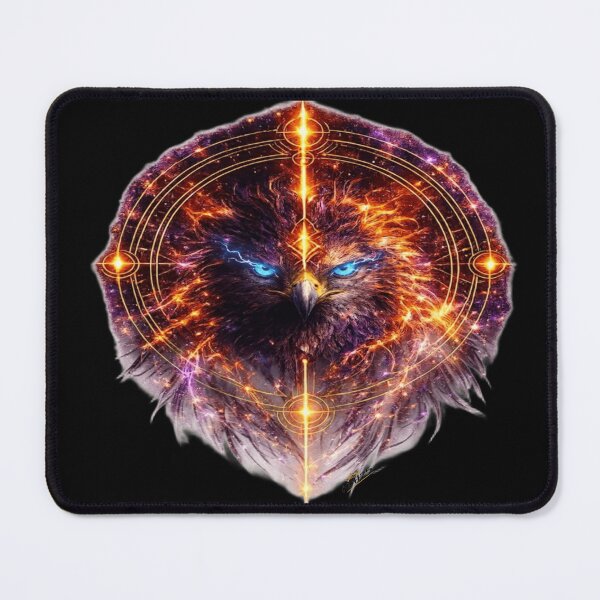 Item preview, Aquila Cosmica Elettrica: Spirito Galattico in Oro Neon designed and sold by KingofHearts25.