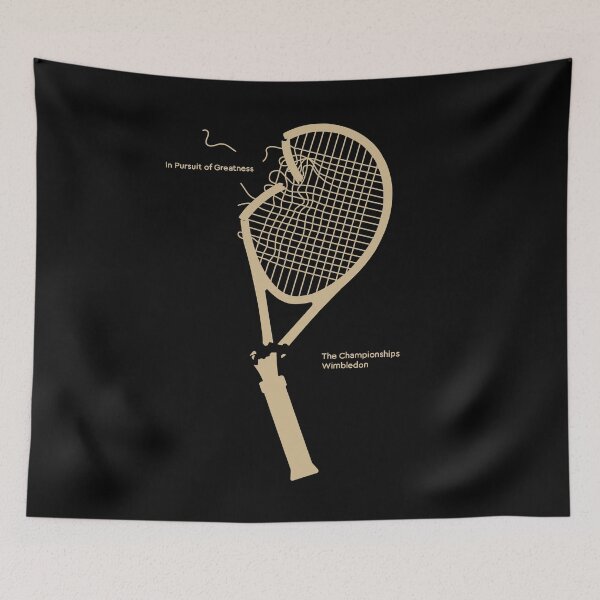 Item preview, The Champion Wimbledon - InPursuit of Greatness - Broken Tennis Racket Vintage designed and sold by ZERO-MIND.