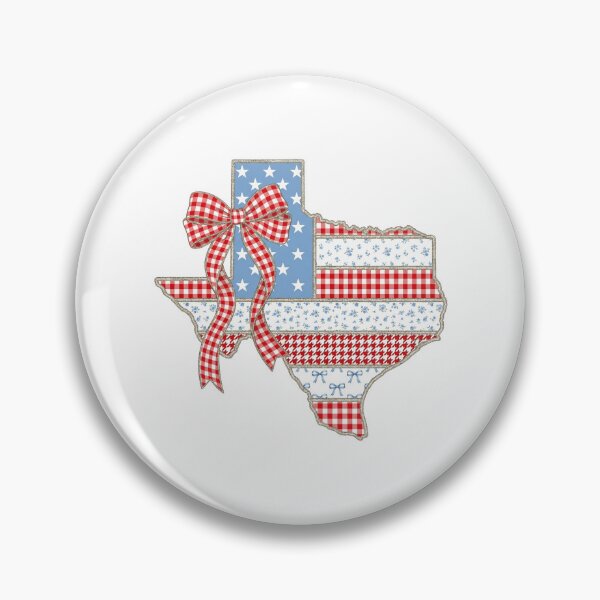 Item preview,  Cute Patriotic Texas Map with Red Gingham Bow designed and sold by Paper Drip.