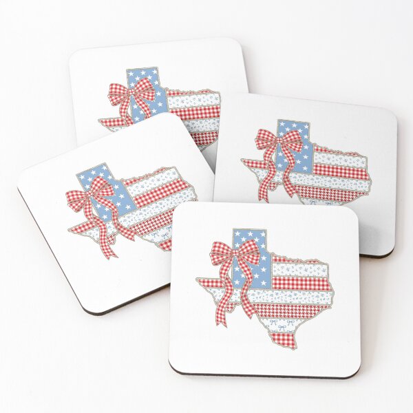 Item preview,  Cute Patriotic Texas Map with Red Gingham Bow designed and sold by Paper Drip.