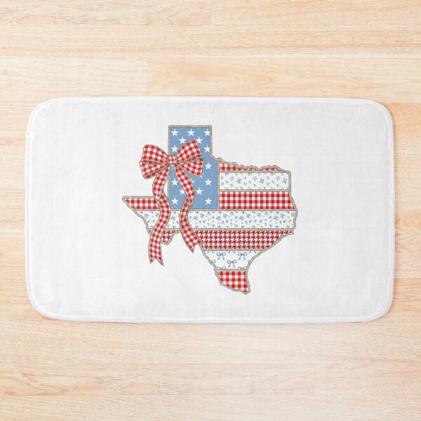 Item preview,  Cute Patriotic Texas Map with Red Gingham Bow designed and sold by Paper Drip.