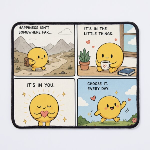 Item preview, Cute Kawaii Yellow Blob: Happiness In The Little Things. designed and sold by CraftMuse19.