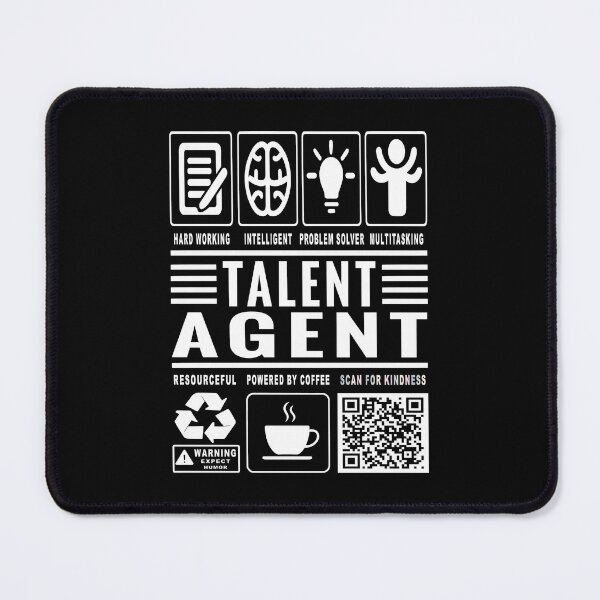 Item preview, Funny Talent Agent Job Description Icons QR Code designed and sold by MerchMaxxing.