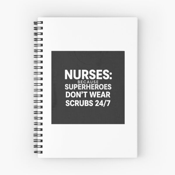 Item preview, *Nurses Because Superheroes Don't Wear Scrubs 24/7 - Funny Nurse Quote Design* designed and sold by Petringo.