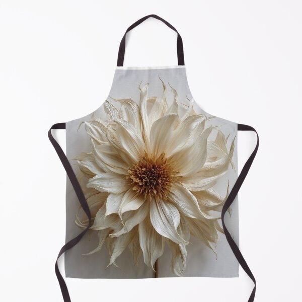 Item preview, Cream Dried Dahlia - Minimalist Botanical Art designed and sold by SlowRegardArt.