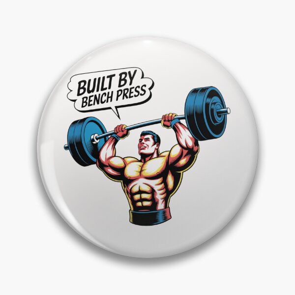 Item preview, Built by Bench Press – Gym Motivation Strength Training Design designed and sold by Sparkofart07.