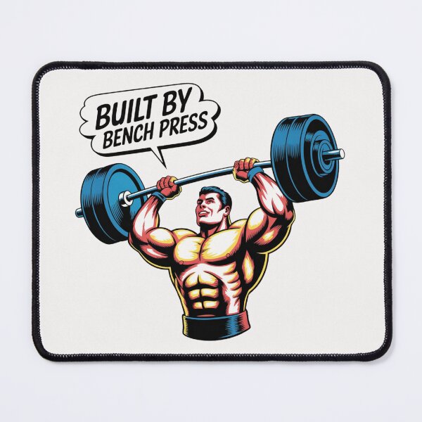 Item preview, Built by Bench Press – Gym Motivation Strength Training Design designed and sold by Sparkofart07.
