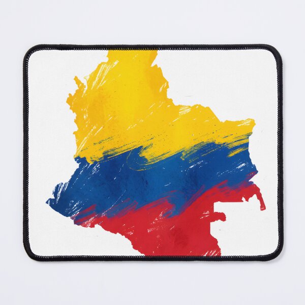 Item preview, Colombia Map Tricolor — Brushstroke Flag Art | Colombian Map designed and sold by ColombianaShop.