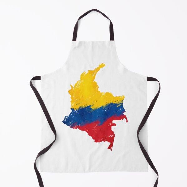 Item preview, Colombia Map Tricolor — Brushstroke Flag Art | Colombian Map designed and sold by ColombianaShop.