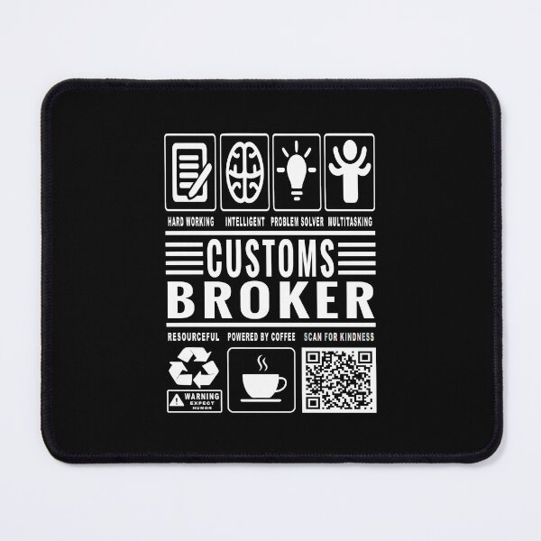 Item preview, Funny Customs Broker Job Description Icons QR Code designed and sold by MerchMaxxing.