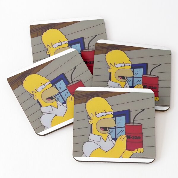 Item preview, Homer And His Big Firecracker Funny Cartoon designed and sold by DohLab.