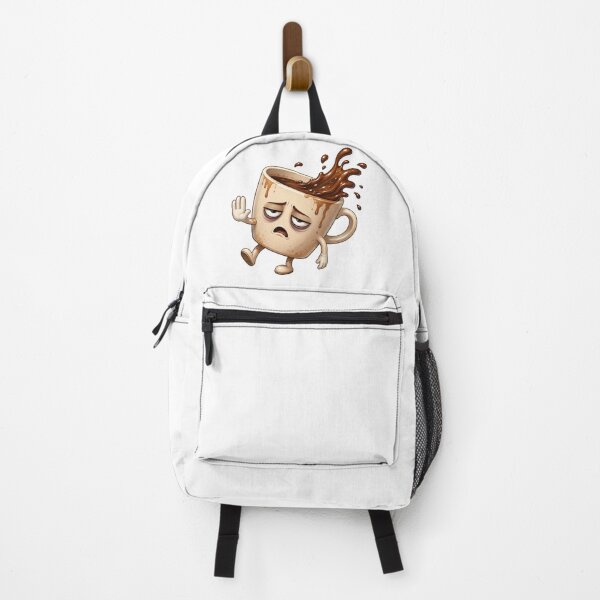 Item preview, Grumpy Coffee Cup Cartoon Character with Splash designed and sold by jgvisualarts.