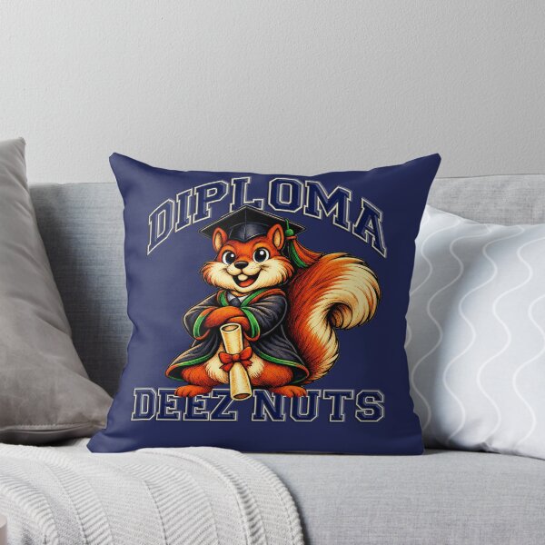 Item preview, Diploma Deez Nuts Graduate Squirrel designed and sold by SecretSquirrellDesigns.