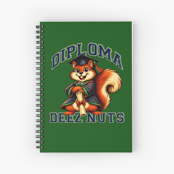 Item preview, Diploma Deez Nuts Graduate Squirrel designed and sold by SecretSquirrellDesigns.