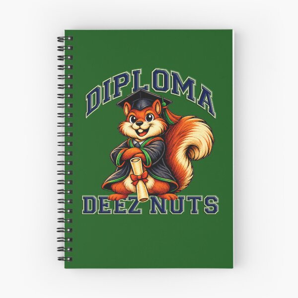 Item preview, Diploma Deez Nuts Graduate Squirrel designed and sold by SecretSquirrellDesigns.