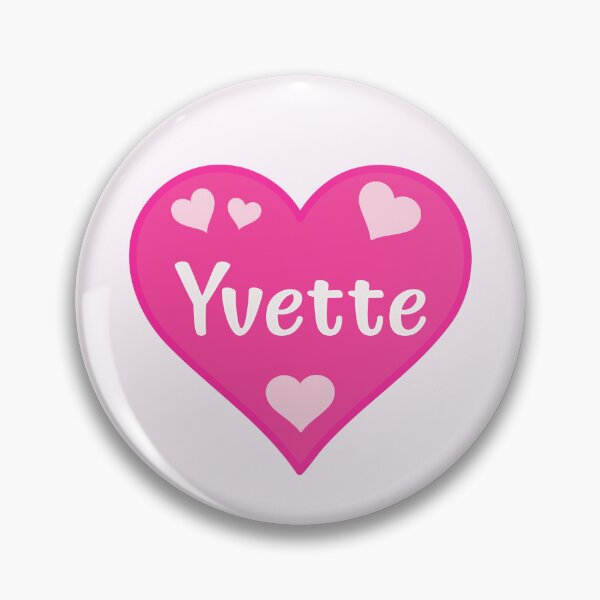 Item preview, Yvette Name Pink Heart  designed and sold by Jeallan Designs.
