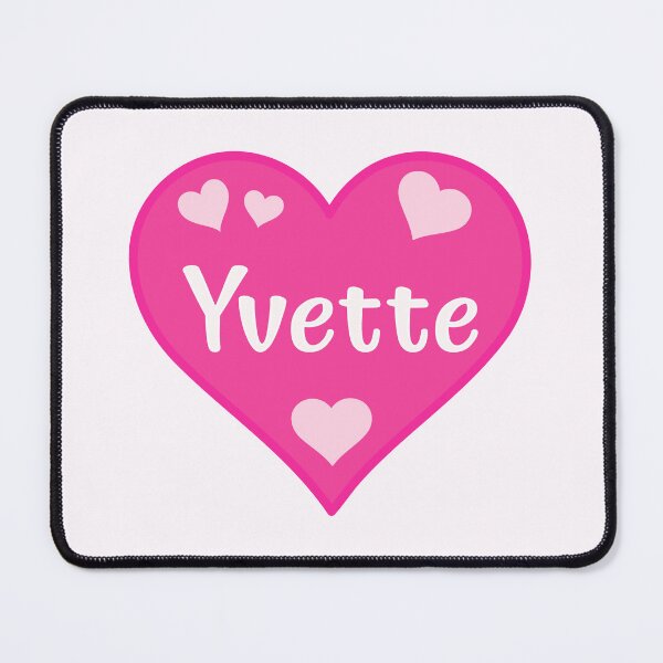 Item preview, Yvette Name Pink Heart designed and sold by Jeallan Designs.