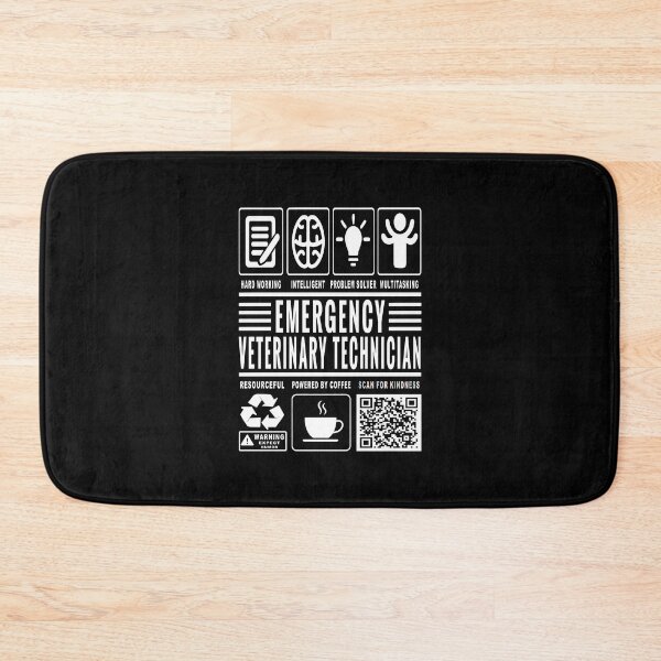 Item preview, Funny Emergency Veterinary Technician Job Description Icons QR Code designed and sold by MerchMaxxing.