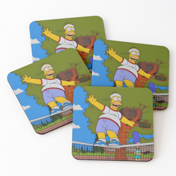 Item preview, Homer Funny Cartoon Tennis designed and sold by DohLab.