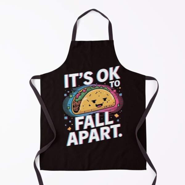 Item preview, It's Ok to Fall Apart Taco – Funny Self Care Taco Design designed and sold by Redgiant87x.