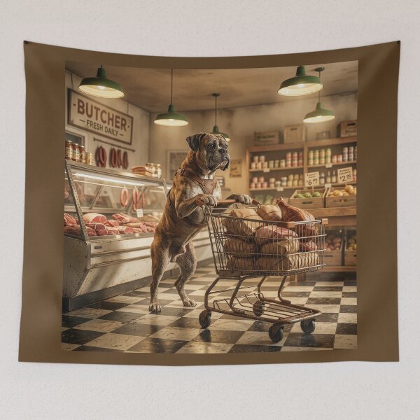 Item preview, Boxer Visits the Butcher designed and sold by Tridentulus.