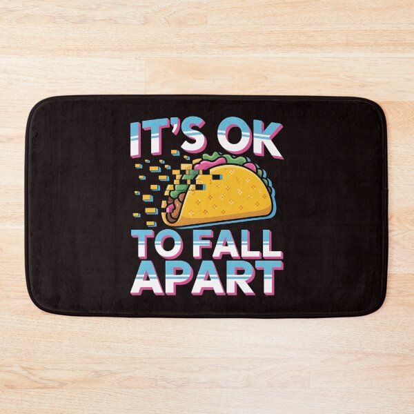 Item preview, It's Ok to Fall Apart Taco – Cute Taco Humor Mental Health designed and sold by Redgiant87x.