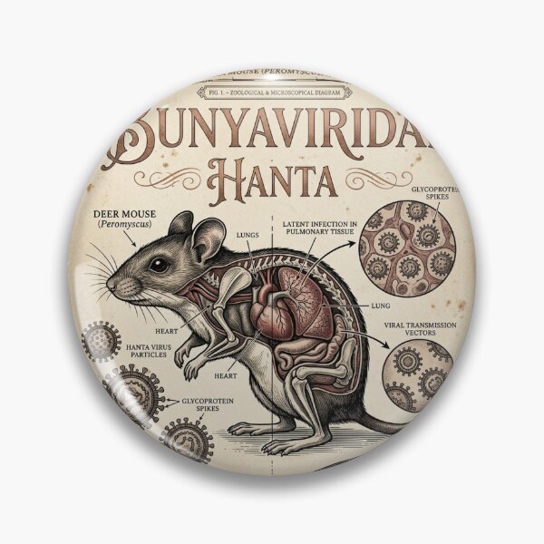 Item preview, Hantavirus Vintage Medical Rodent Diagram designed and sold by DuckOddity.