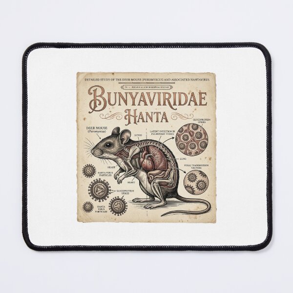Item preview, Hantavirus Vintage Medical Rodent Diagram designed and sold by DuckOddity.