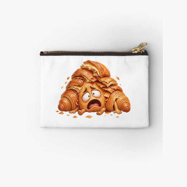 Item preview, Shocked Cartoon Croissant Funny Food Character designed and sold by jgvisualarts.