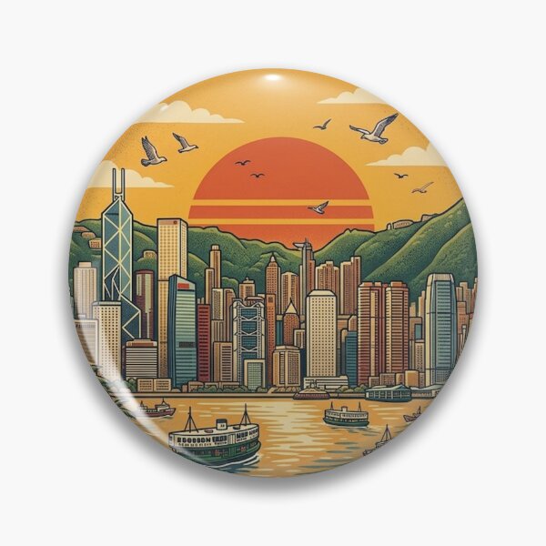 Item preview, Hong Kong Vintage Retro Travel Design designed and sold by MIArt Studio.