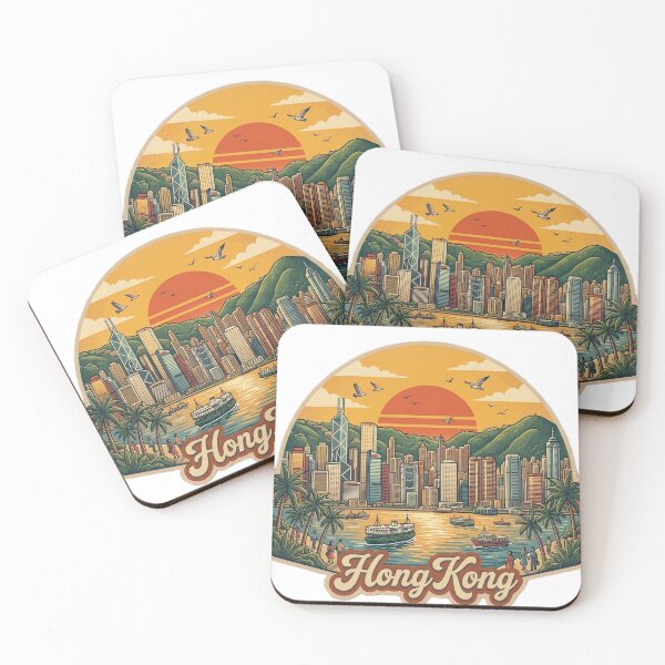 Item preview, Hong Kong Vintage Retro Travel Design designed and sold by MIArt Studio.