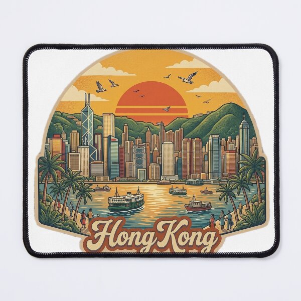 Item preview, Hong Kong Vintage Retro Travel Design designed and sold by MIArt Studio.