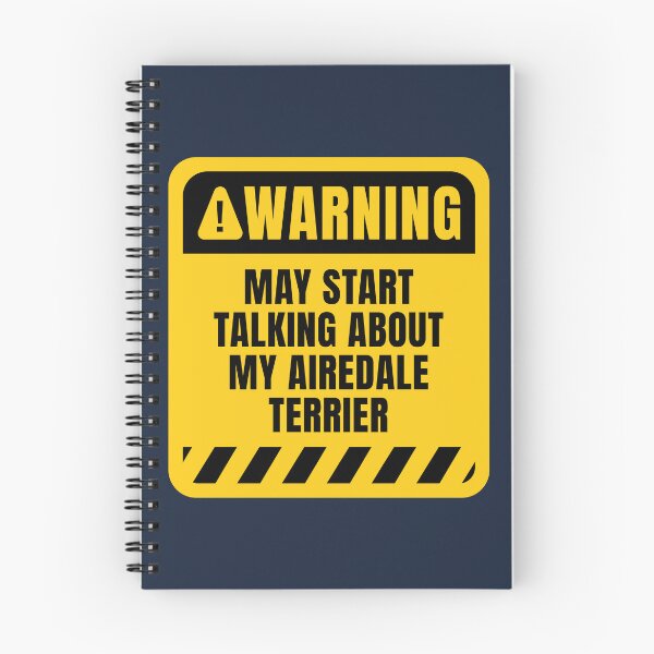 Item preview, Funny Airedale Terrier Dog Warning Sign designed and sold by MaryAller.
