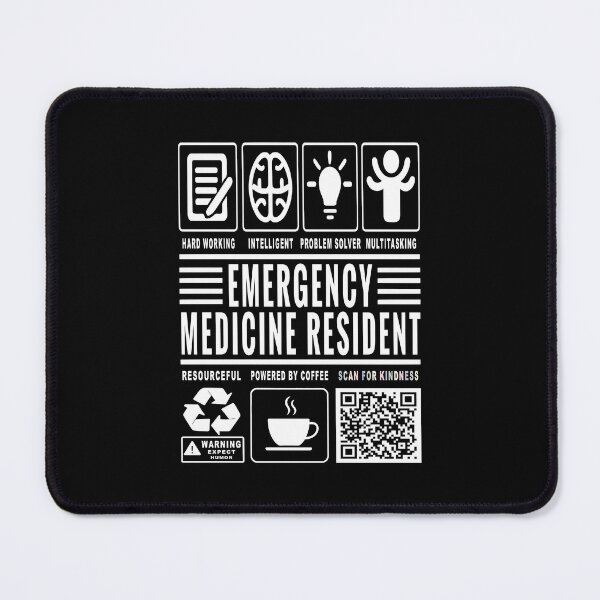 Item preview, Funny Emergency Medicine Resident Job Description Icons QR Code designed and sold by MerchMaxxing.