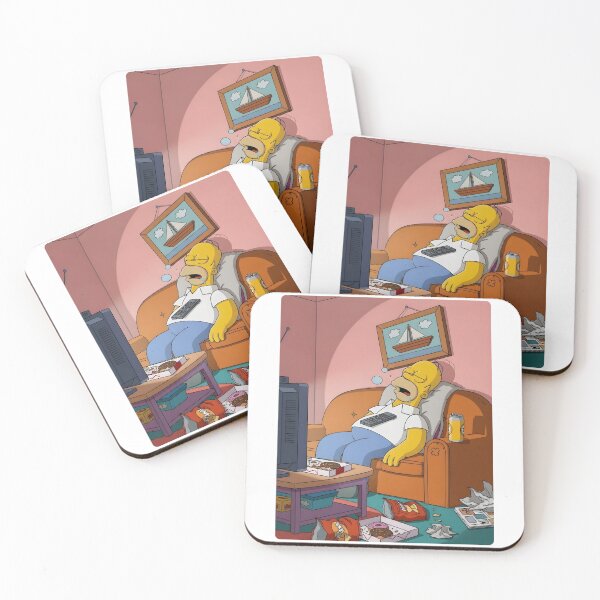 Item preview, Homer sleeping on the couch designed and sold by DohLab.