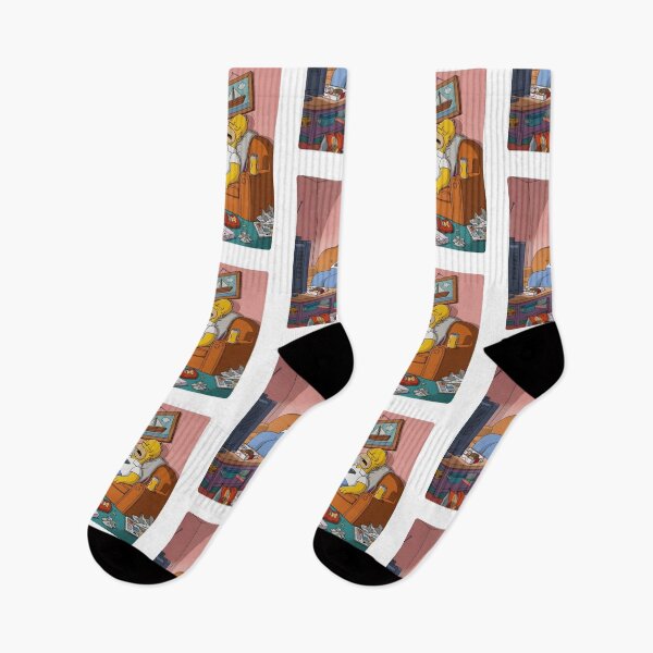 Item preview, Homer sleeping on the couch designed and sold by DohLab.