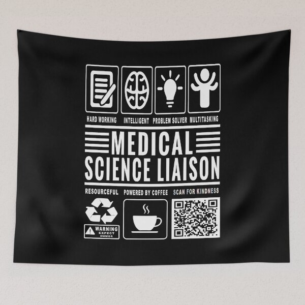 Item preview, Funny Medical Science Liaison Job Description Icons QR Code designed and sold by MerchMaxxing.